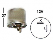 VILKKURELE 12V  -  2-napaa, kuumalanka  -  X - L