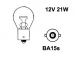 12V metallikanta polttimo  -  21W  -  BA15S  -  17421