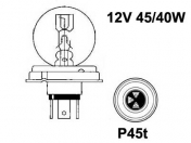 Polttimo, Hehkulanka 12V 45/40W P45t