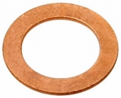 Jarrusatulan banjopultin kuparitiiviste sisä Ø 11,4mm ulko Ø 17,1mm paksuus 0,8 mm