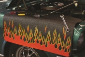 Genuine Hotrod Hardware® Black Flamed Fender Cover