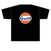Gulf T-paita musta kaksoispainatus